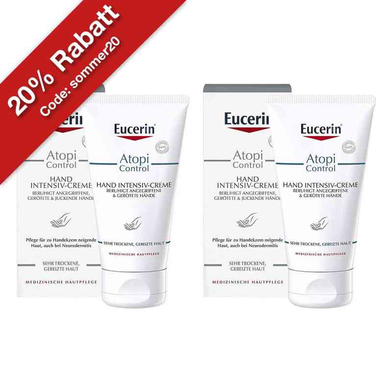 Eucerin Atopicontrol Hand Intensiv-creme 2x75 ml von Beiersdorf AG Eucerin PZN 08102729