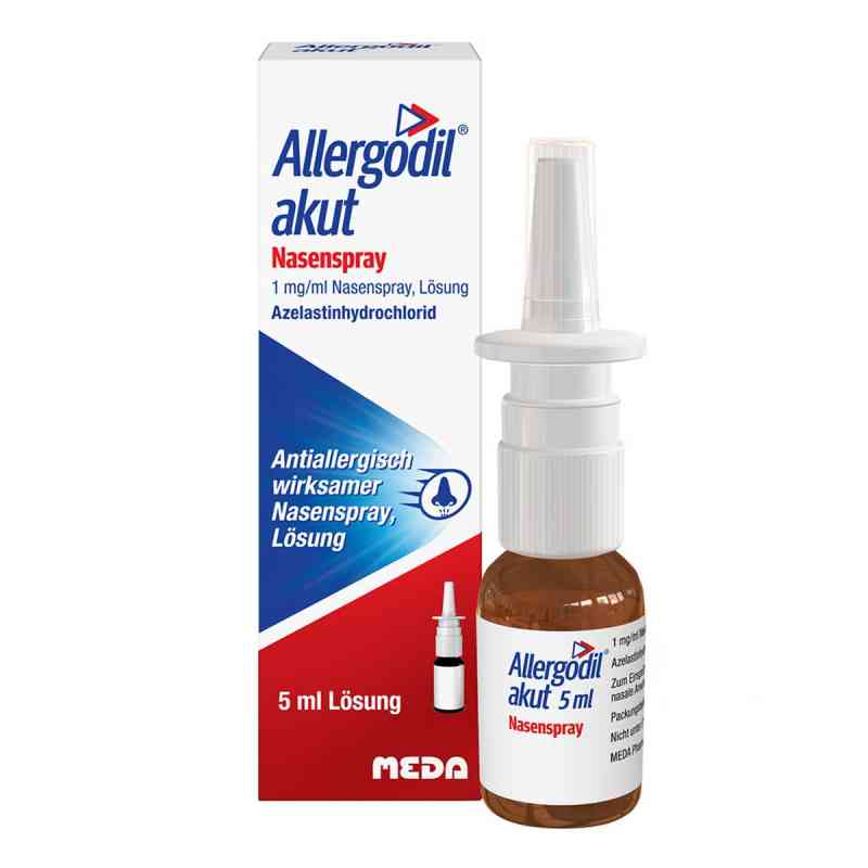 Allergodil akut Nasenspray mit Azelastin gegen Heuschnupfen 5 ml von Viatris Healthcare GmbH PZN 02218855