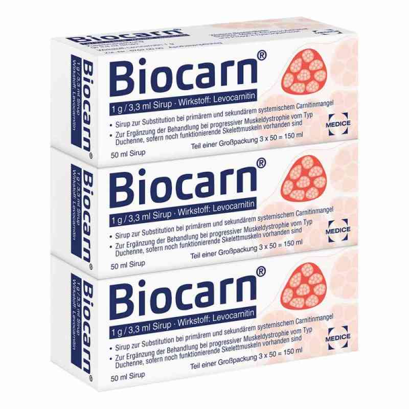 Biocarn Sirup bei Carnitinmangel - stärkt das Herz 3X50 ml von MEDICE Arzneimittel Pütter GmbH&Co.KG PZN 03074826