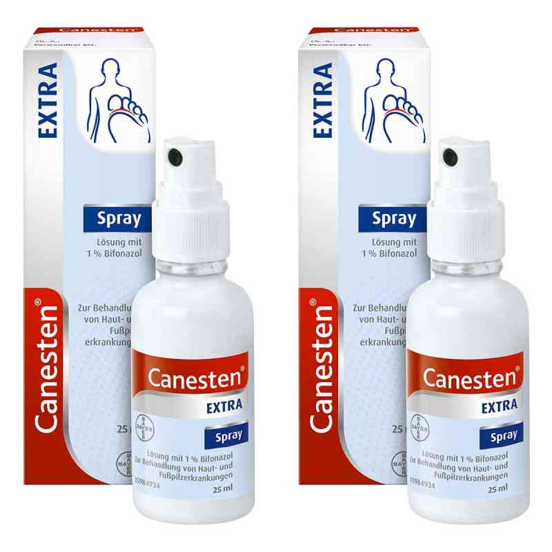 Canesten Extra Bifonazol Pumpspray bei Pilzerkrankungen 2x25 ml von Bayer Vital GmbH PZN 08103022