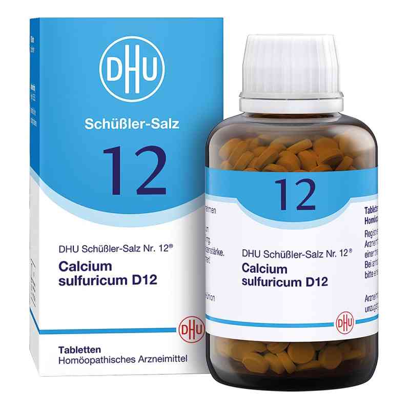 DHU Schüßler-Salz Nummer 12 Calcium sulfuricum D12 Tabletten 900 stk von DHU-Arzneimittel GmbH & Co. KG PZN 18182792