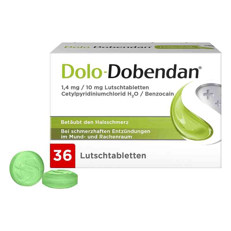 Dolo-Dobendan Zuckerfrei Lutschtabletten gegen Halsschmerzen 36 stk von Reckitt Benckiser Deutschland GmbH PZN 12700079