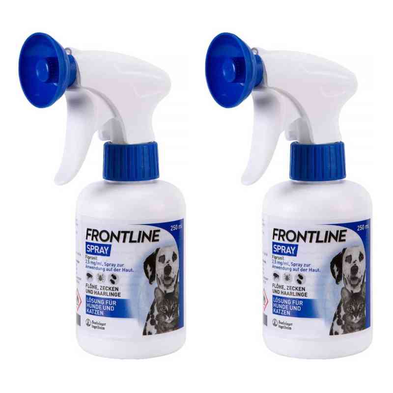 FRONTLINE SPRAY Hund & Katze Sofortschutz gegen Flöhe & Zecken 2x250 ml von Boehringer Ingelheim VETMEDICA GmbH PZN 08102573