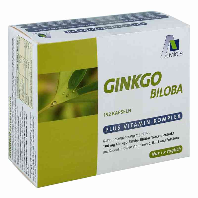 Ginkgo 100 mg + Vitamine C, E, B1 und Folsäure Kapseln 192 stk von Avitale GmbH PZN 02909335