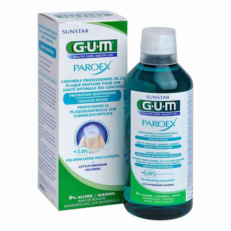 GUM® PAROEX® Mundspülung 0,06% CHX  500 ml von Sunstar Deutschland GmbH PZN 00195883