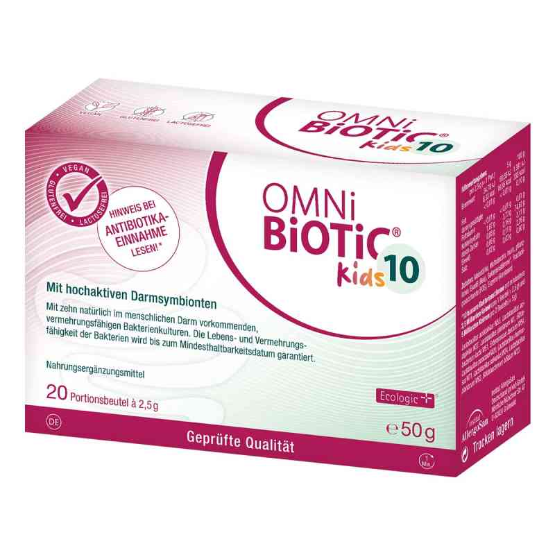 OMNi BiOTiC 10 Kids - bei Antibiotika-Einnahme von Kindern 20 stk von INSTITUT ALLERGOSAN Deutschland (privat) GmbH PZN 18854429