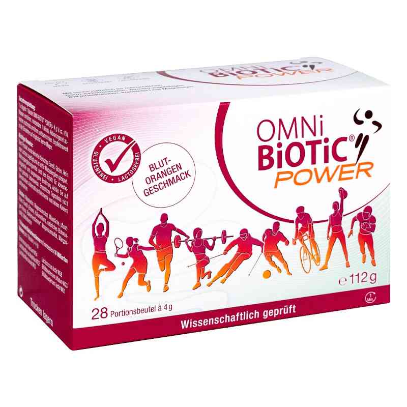 OMNi BiOTiC Power - mit Blutorangengeschmack für Sportler 28X4 g von INSTITUT ALLERGOSAN Deutschland (privat) GmbH PZN 01476638