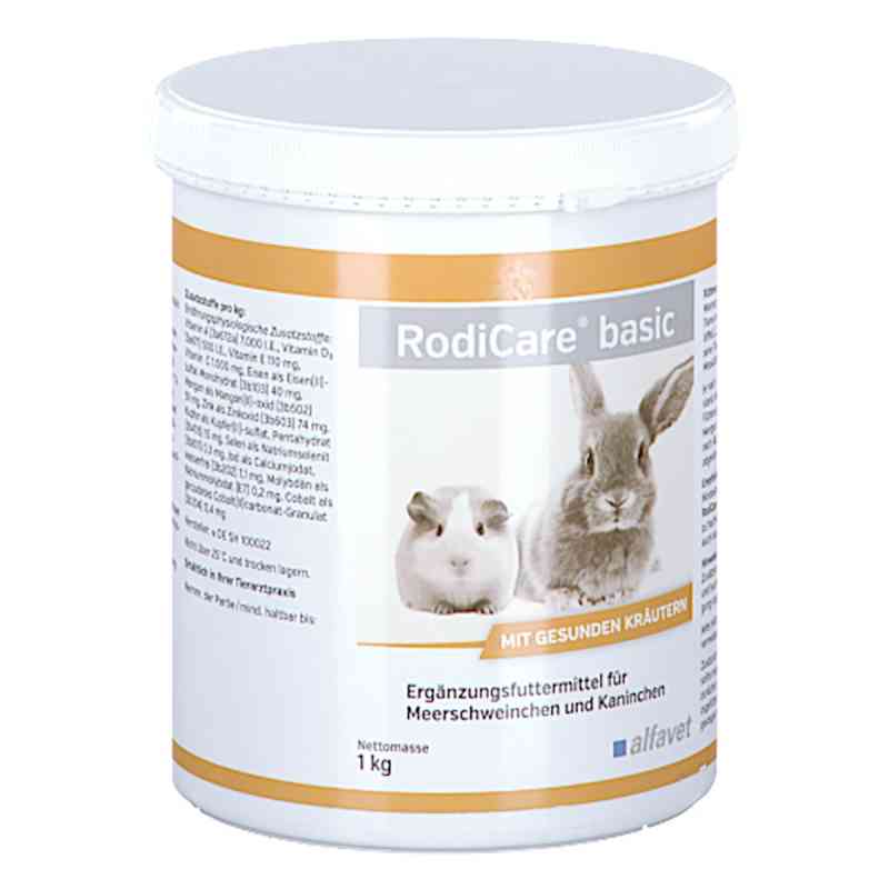 Rodicare Basic Pellets für Kaninchen und Meerschweinchen 1000 g von alfavet Tierarzneimittel GmbH PZN 11714464