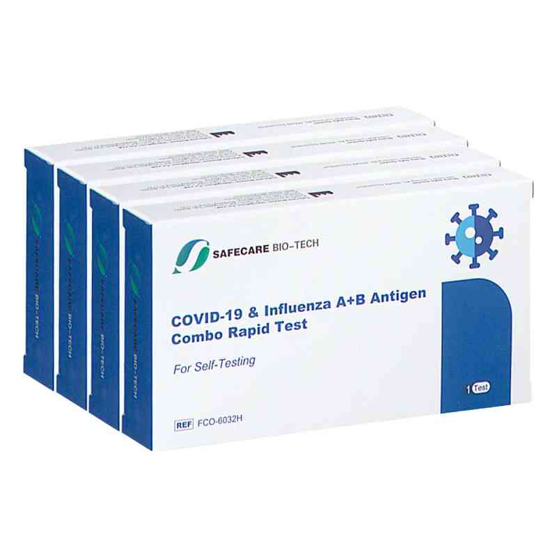 Safecare Covid-19 & Influenza A/B Kombi-Selbsttest Nase 4x1 stk von Kaiser Cares GmbH PZN 08103163