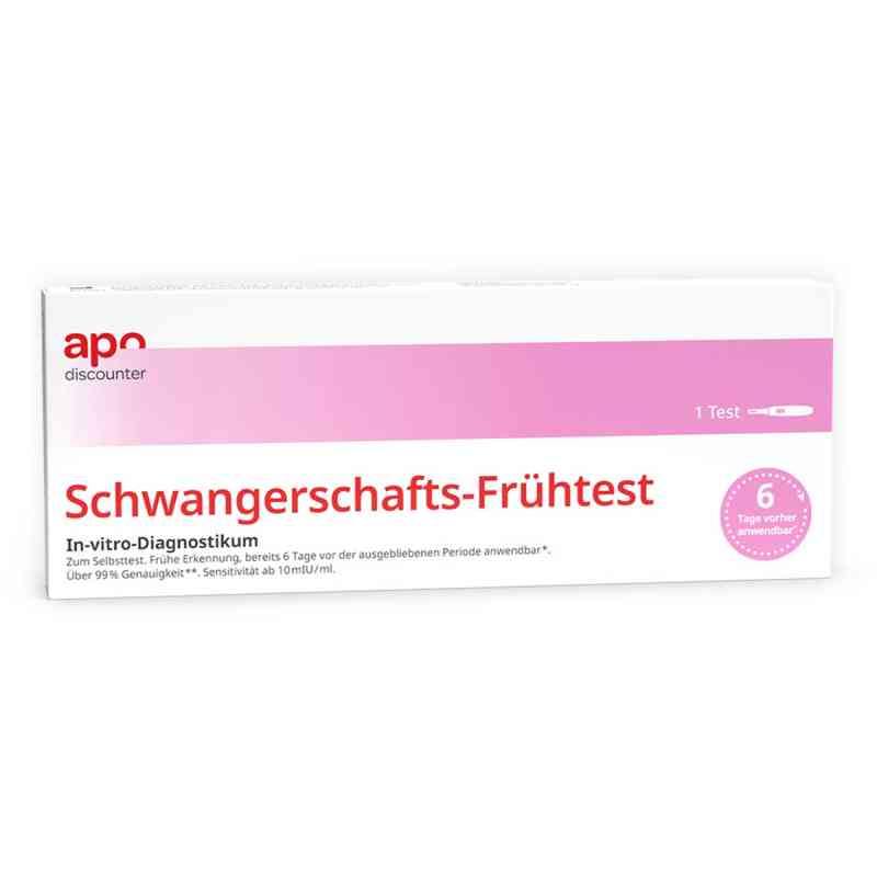 Schwangerschaftstest Frühtest von apodiscounter 1 stk von PXG Pharma GmbH PZN 19145623