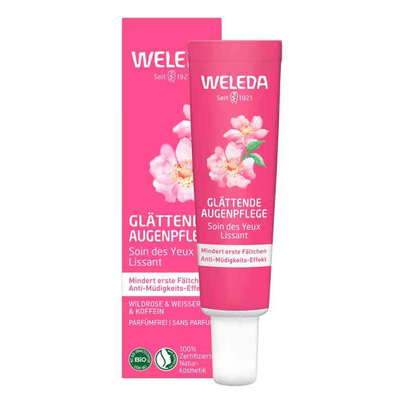 Weleda Glättende Augenpflege Wildrose & Weißer Tee 12 ml von WELEDA AG PZN 19147148