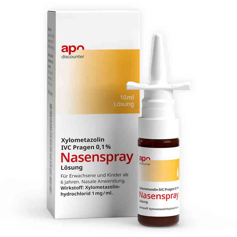 Xylometazolin 0,1 % Nasenspray von apodiscounter 10 ml von IVC Pragen GmbH PZN 19225546