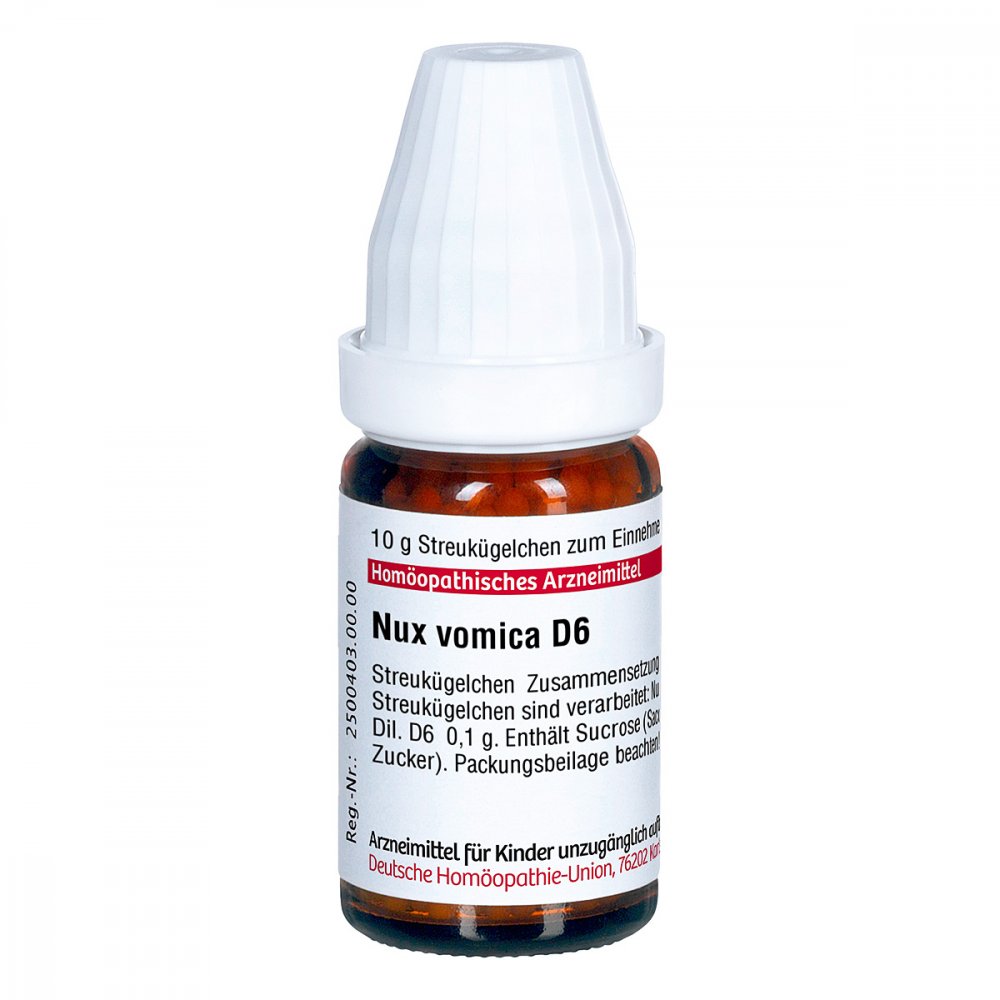 Nux Vomica D 6 Globuli 10 g → OnlineApotheke JUVALIS