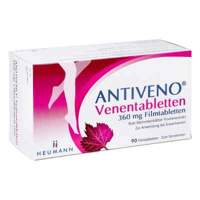 Antiveno Venentabletten 360 Mg Filmtabletten 90 stk von HEUMANN PHARMA GmbH & Co. Generica KG PZN 18766843