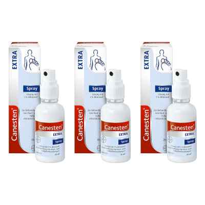 Canesten Extra Bifonazol Pumpspray bei Pilzerkrankungen 3x25 ml von Bayer Vital GmbH PZN 08103023