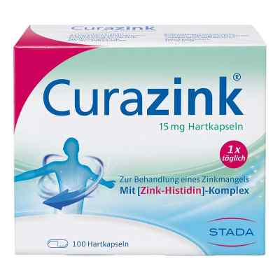 Curazink 15 mg Hartkapseln gegen Zinkmangel 100 stk von STADA Consumer Health Deutschland GmbH PZN 00679411