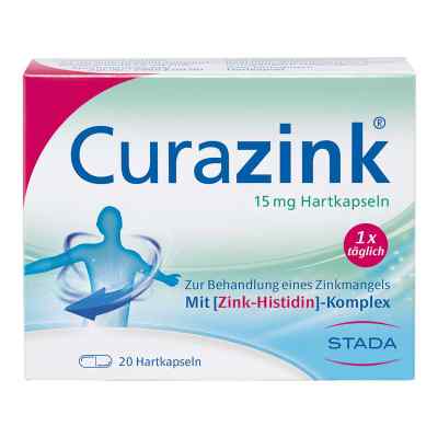 Curazink 15 mg Hartkapseln gegen Zinkmangel 20 stk von STADA Consumer Health Deutschland GmbH PZN 00679380