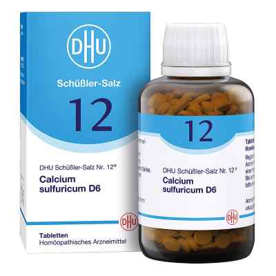 DHU Schüßler-Salz Nummer 12 Calcium sulfuricum D6 Tabletten 900 stk von DHU-Arzneimittel GmbH & Co. KG PZN 18182786