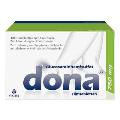 Dona 750 mg: Kniearznei bei Arthrose, hochdosiertes Glucosamin 180 stk von Viatris Healthcare GmbH PZN 02334426