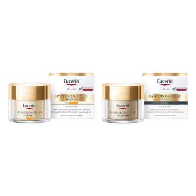 Eucerin Anti Age HYALURON-FILLER + ELASTICITY LSF30 + Nachtcreme 2x50 ml von Beiersdorf AG Eucerin PZN 08102722