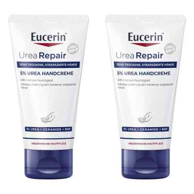 Eucerin UreaRepair 5% Urea Handcreme 2x75 ml von Beiersdorf AG Eucerin PZN 08102733