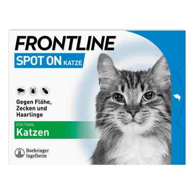 FRONTLINE SPOT ON Katze gegen Zecken Flöhe & Haarlinge 3 stk von Boehringer Ingelheim VETMEDICA GmbH PZN 00662907