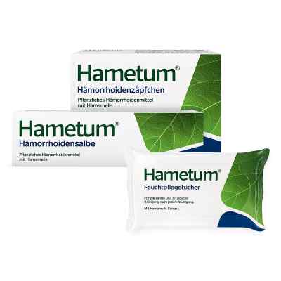 Hametum Hämorrhoidensalbe & -zäpfchen & Feuchtpflegetücher 1 Pck von Dr.Willmar Schwabe GmbH & Co.KG PZN 08102896