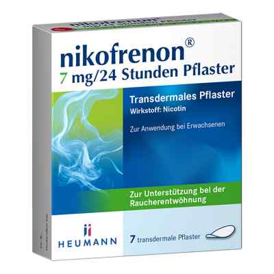 Nikofrenon 7mg 24std Pflaster 7 stk von HEUMANN PHARMA GmbH & Co. Generica KG PZN 15993202