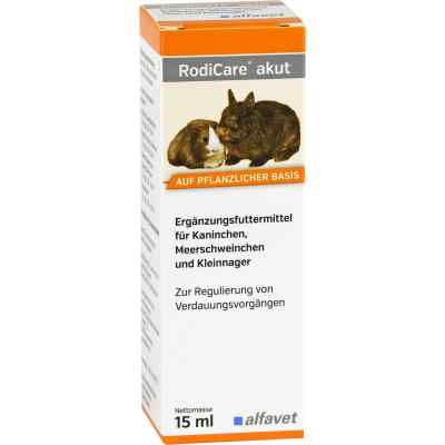 Rodicare Akut für Kaninchen, Meerschweinchen und Kleinnager 15 ml von alfavet Tierarzneimittel GmbH PZN 11714441