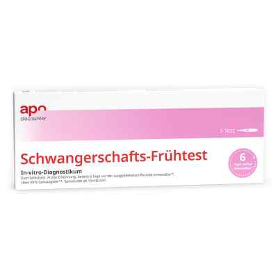 Schwangerschaftstest Frühtest von apodiscounter 1 stk von PXG Pharma GmbH PZN 19145623