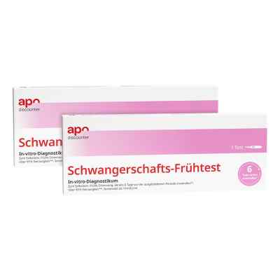 Schwangerschaftstest Frühtest von apodiscounter 2x1 stk von PXG Pharma GmbH PZN 08103033