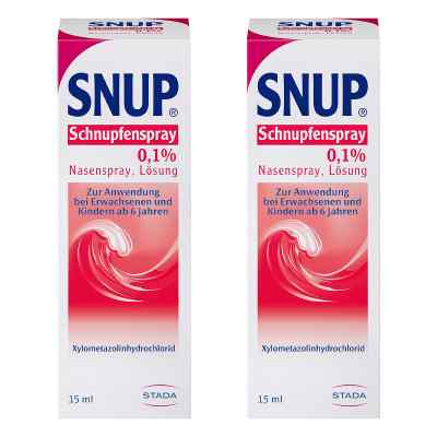 SNUP Nasen- & Schnupfenspray 0,1% mit Meerwasser 2x15 ml von STADA Consumer Health Deutschland GmbH PZN 08102784