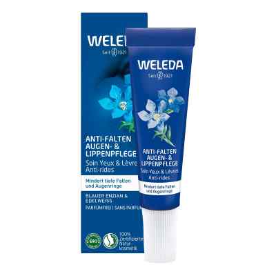 Weleda Anti-Falten Augen- und Lippenpflege Blauer Enzian & Edelw 10 ml von WELEDA AG PZN 18446794